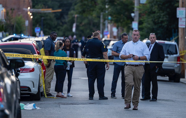 Ellington Street crime scene.