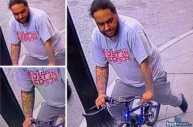 Surveillance photos of suspect via BPD