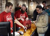 Selling craft beer in the substation basement