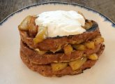 French Toast with peaches