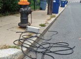 Tangled cable in Roslindale