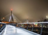 Zakim Bridge from the North Point Bridge