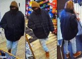 Photos of man wanted for Washington Street hold up