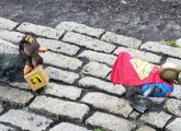 Public Garden ducks ready for Halloween