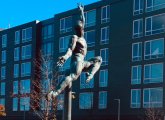 Quest Eternal statue at Smith Playground in Allston