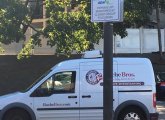 Roche Bros. delivery truck at Star Market in West Roxbury