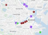 Maps showing where raw sewage flowed into the Charles, Mystic and harbor.