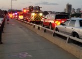 Large first-responder on Massachusetts Avenue Bridge