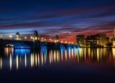 Night view of the Charles River