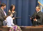 Michelle Wu takes oath of office