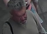 Angry man in surveillance photo