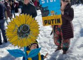 Ukraine supporters in Boston