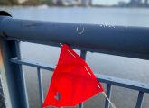 Flag on the Massachusetts Avenue Bridge