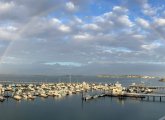 Rainbow over Hull harbor