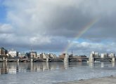 Rainbow over the Longfellow Bridge