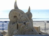 Sand sculpture at Revere Beach