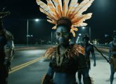 Wakandans on the Mass. Ave. Bridge