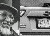 Cedric Lodge and his GRIM-R license plate