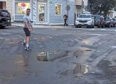 Sinkhole on Maverick Street