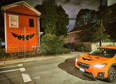 Pumpkin house and pumpkin car