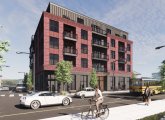 Rendering of proposed apartment building at 3458 Washington St.