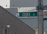 New York-style Essex Street sign in Chinatown