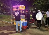 Hot-dog stand open in Eliot Norton Park at 2:45 a.m., if you can imagine