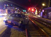 Car disabled on Green Line tracks just inbound from Brightam Circle