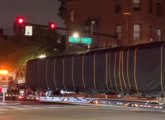 Mystery train that's just crossed Massachusetts Avenue