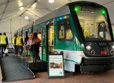 New Green Line mock-up on City Hall Plaza