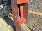 Old pay-phone booth in the Back Bay