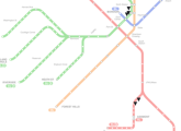 MBTA system map showing the return of a slow zone to the Red Line