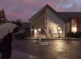 Proposed birthing center with illuminated birth lights