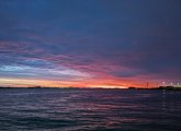 Sunset over the Atlantic as seen from Black Falcon Pier