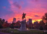 Sunrise over the Public Garden