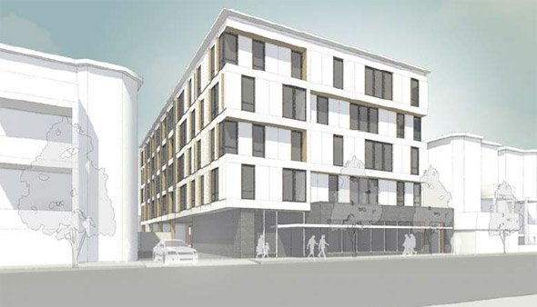 Proposed apartment building near Ashmont MBTA station in Dorchester