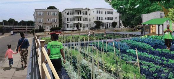 Rendering of proposed Flint Street farm