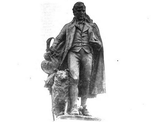 Burns statue in 1920