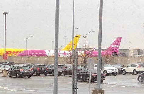 Wow jet at Logan Airport