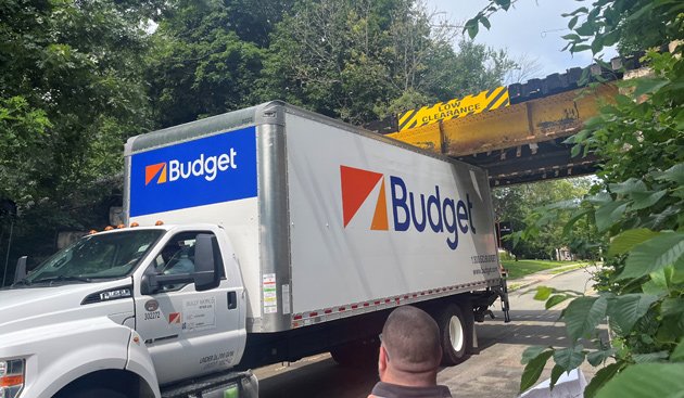 Truck that survived storrowing in Dedham