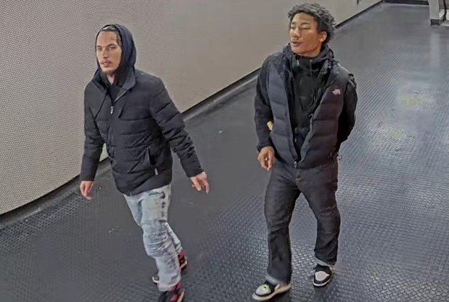 Surveillance photos of suspects