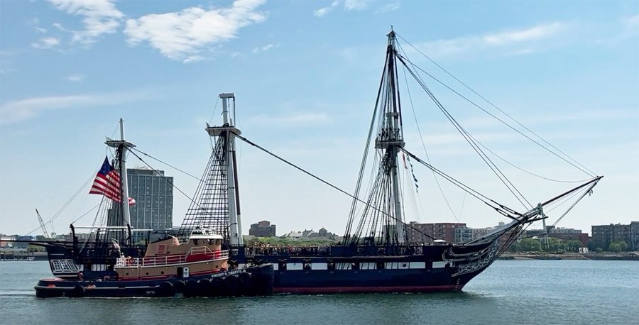 USS Constitution underway