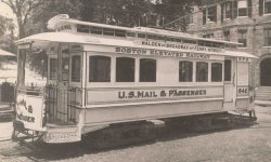 A Boston mail trolley