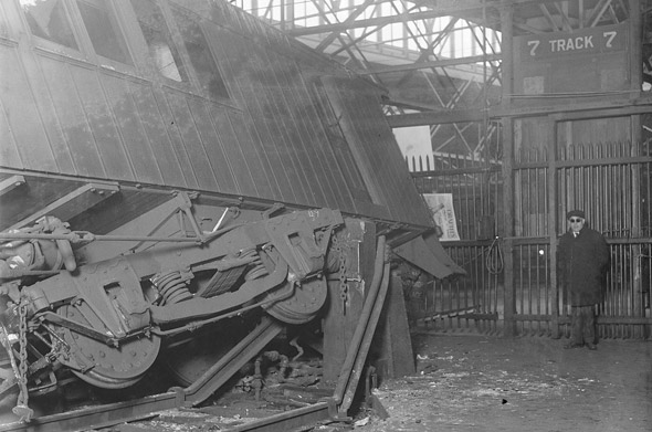 Train crash at South Station