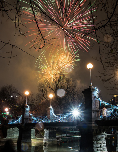 Fireworks over the Public Garden