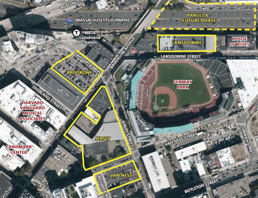 Map of the parcels